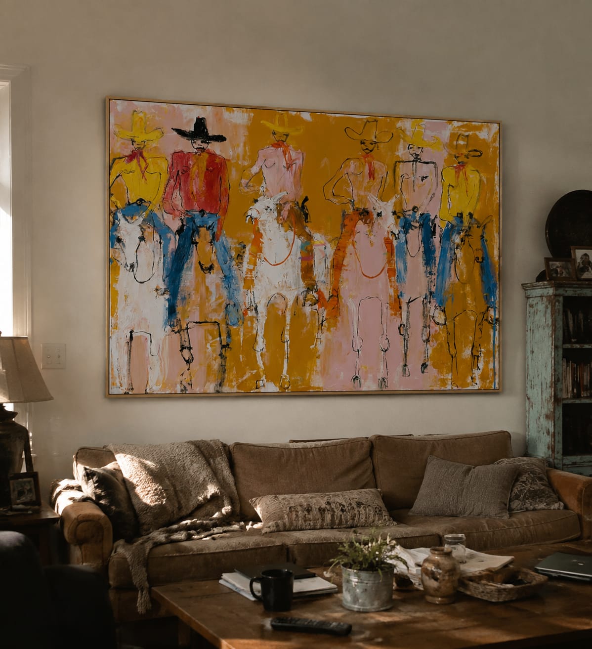 Customer photo review of Golden Posse-Cowboy Riders Painting