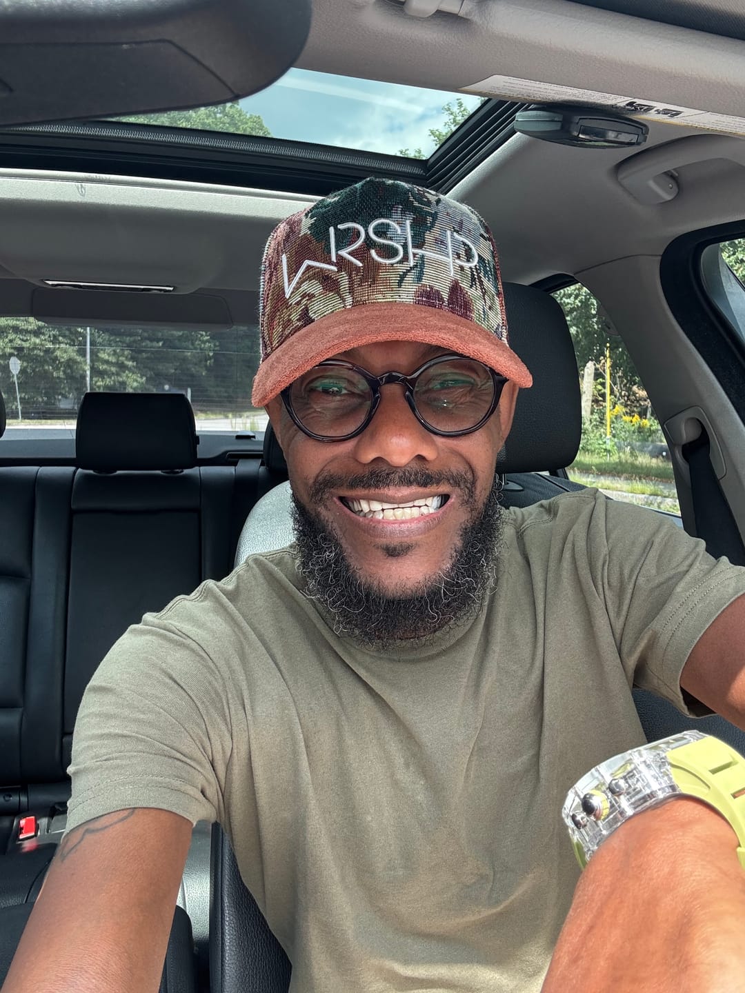 Customer photo review of Floral WRSHP Hat