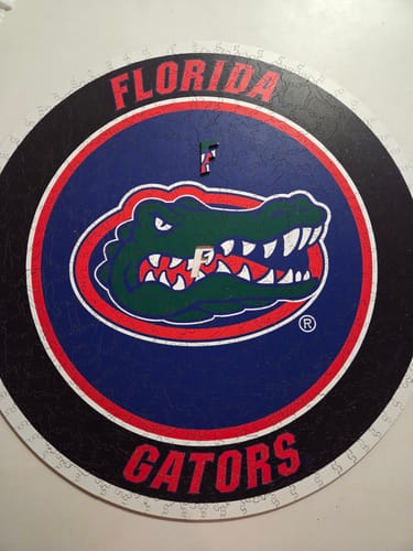 Customer photo review of Florida Gators Logo Wooden Puzzle