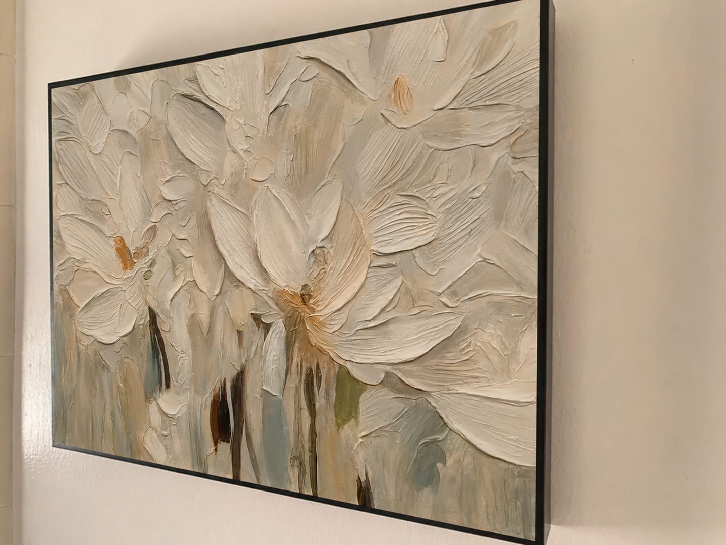 Customer photo review of Flower Abstract Textured Wall Art #FP179