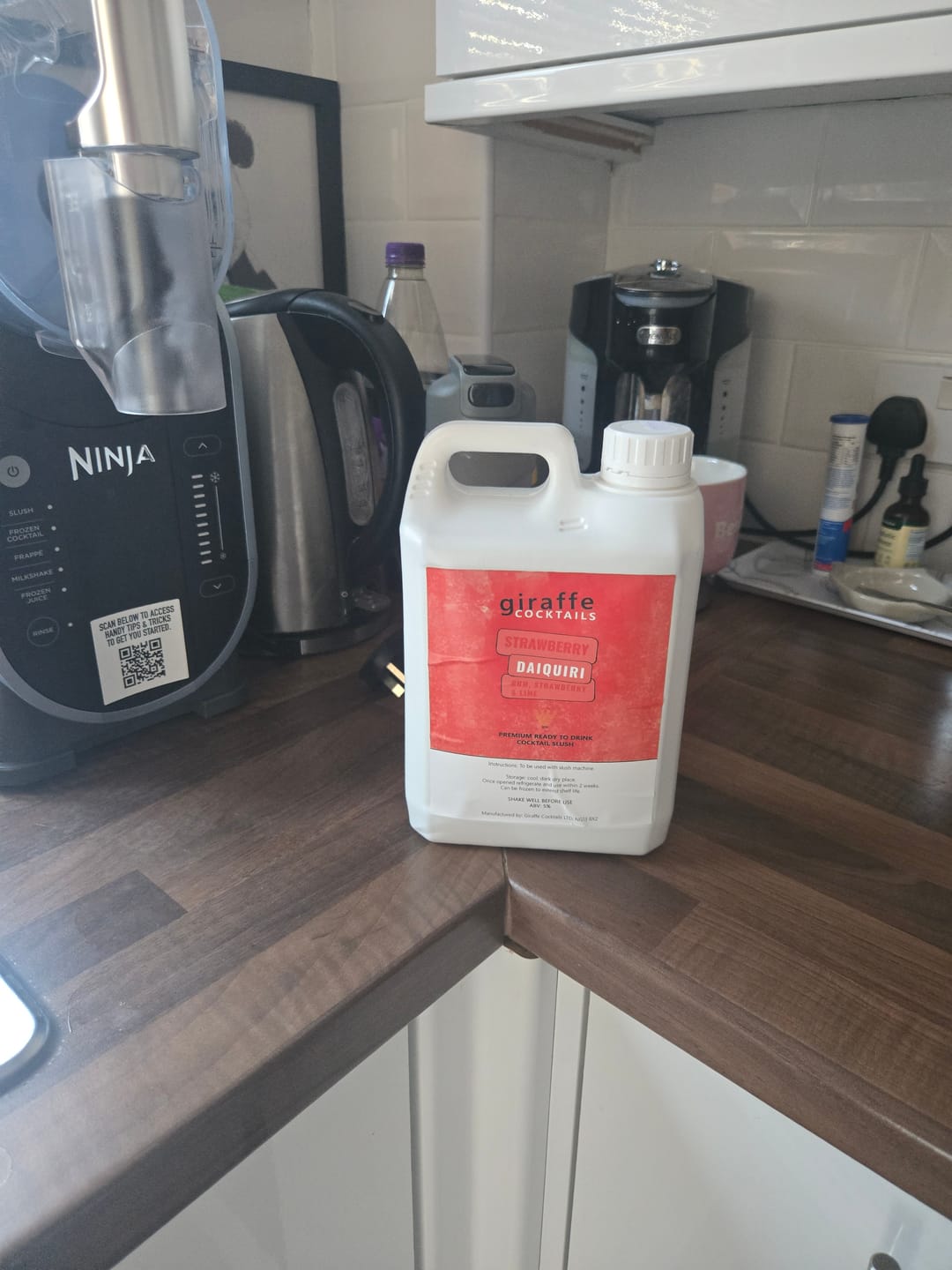 Customer photo review of Strawberry Daiquiri Frozen Cocktail Mix 2L
