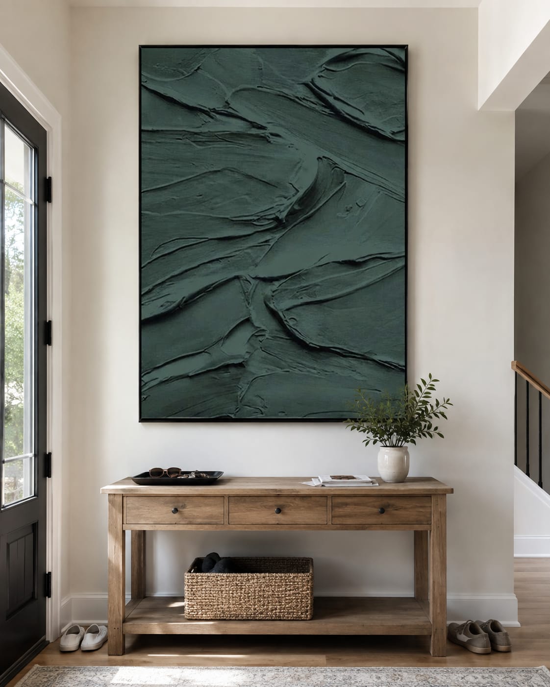 Customer photo review of Shadow Grove-Textured Abstract Painting