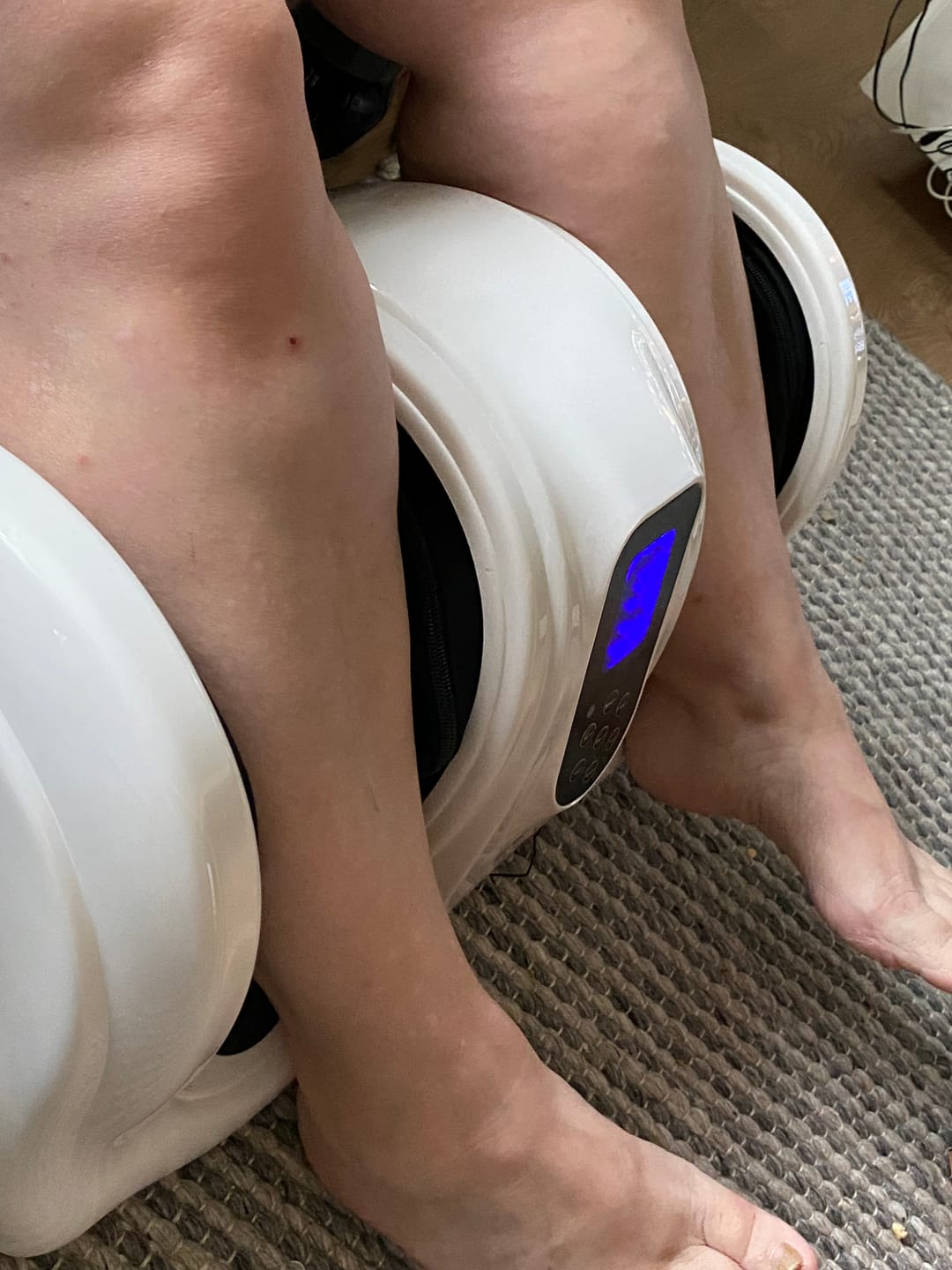Customer photo review of Fod- og lægmassageapparat med fjernbetjening