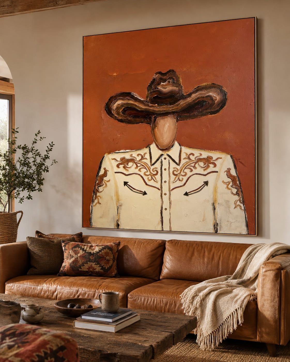 Customer photo review of Canyon Lace-Western Shirt Portrait Painting