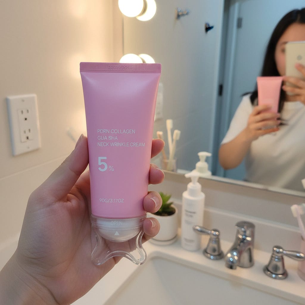 Customer photo review of PDRN Collagen Gua Sha – Crema Collo e Décolleté