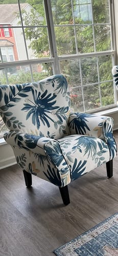 Customer photo review of Allston High Back Upholstered Accent Armchair