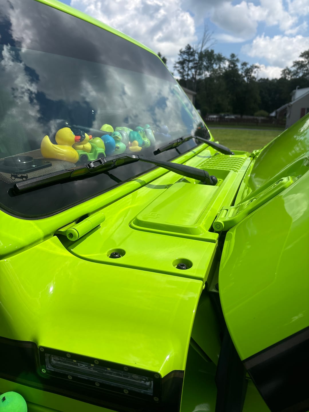 Customer photo review of Cowl Wiper Panel Painted OE Color (Fits JL/JT 2018-2026)