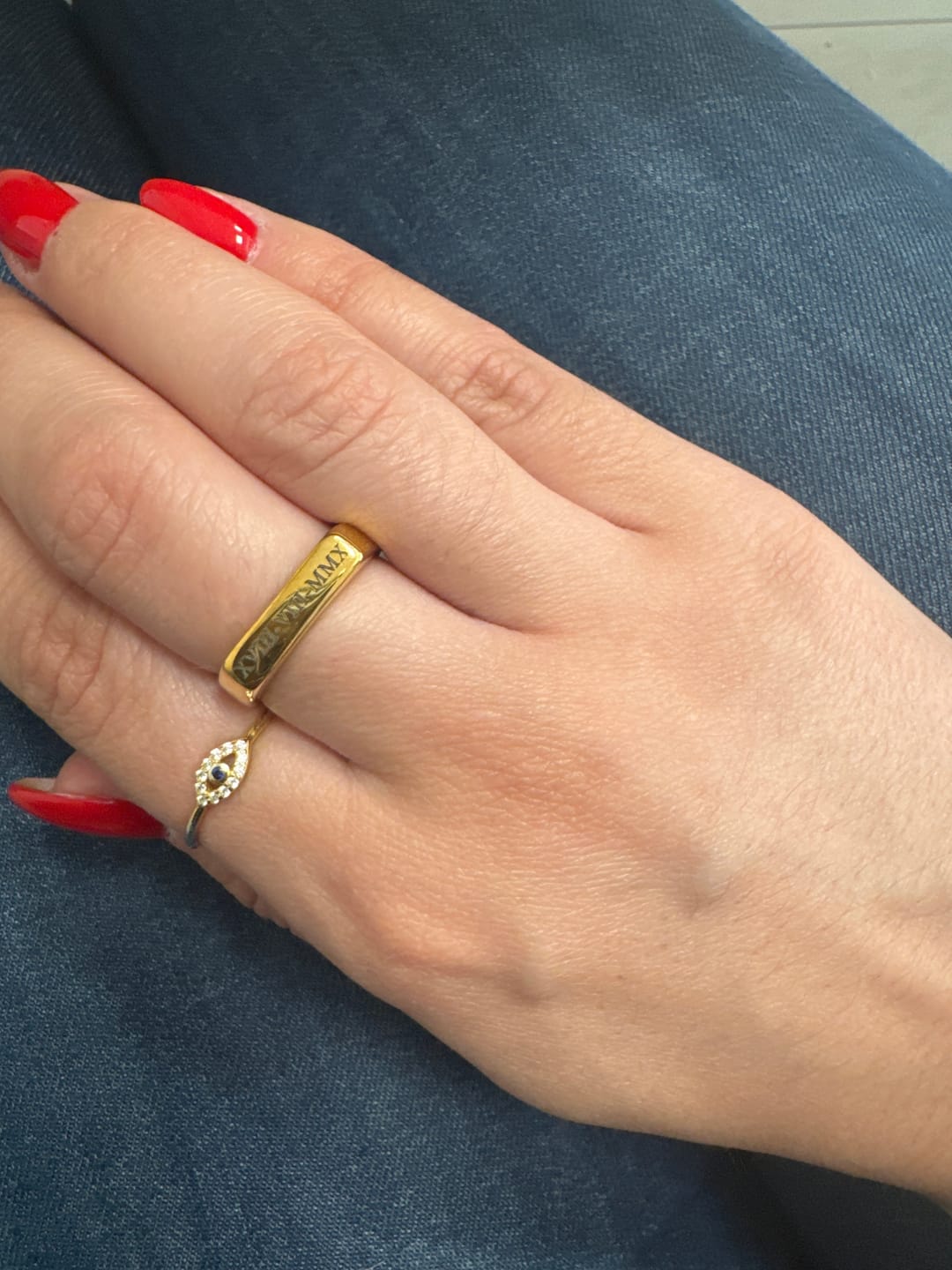 Customer photo review of Anel Hera Personalizável