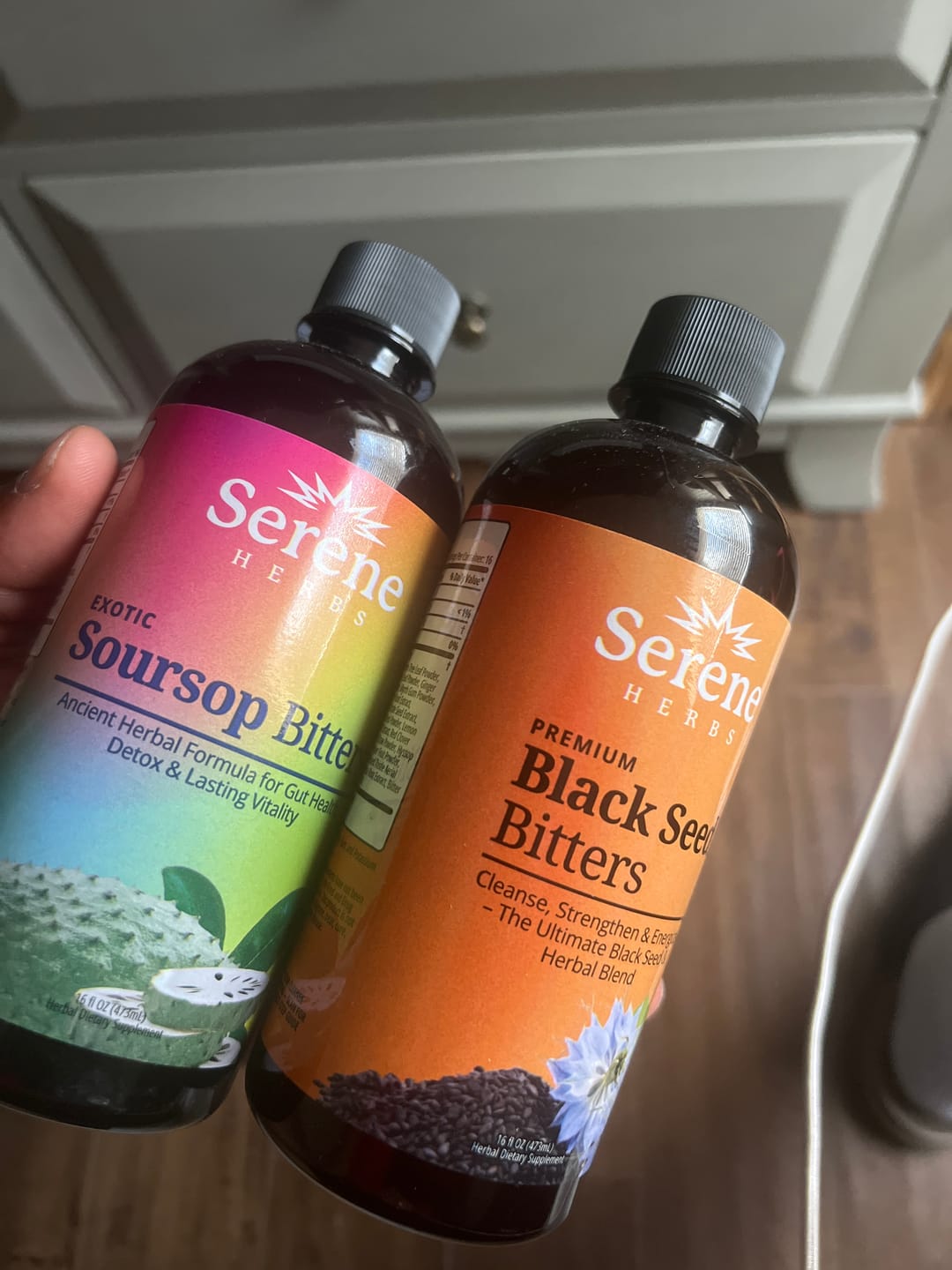 Customer photo review of Soursop Bitters & Black Seed Bitters Bundle