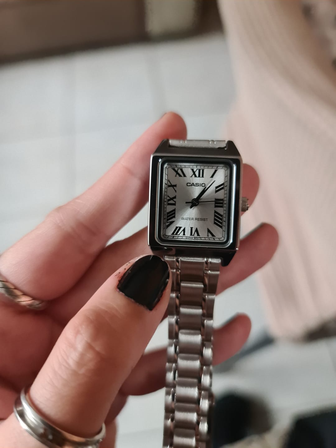Customer photo review of Reloj Casio Tank Análogo LTP-V007D-7BUDF Acero Dial Plata