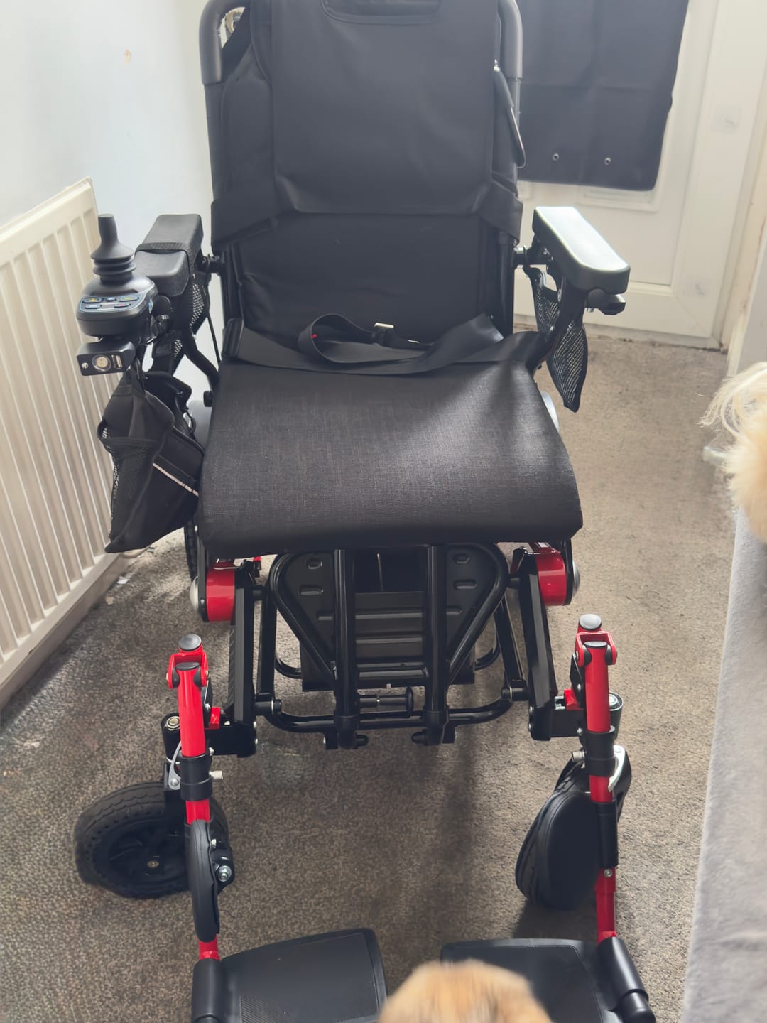 Customer photo review of Elevating Leg Rest Extensions for Electric Wheelchairs