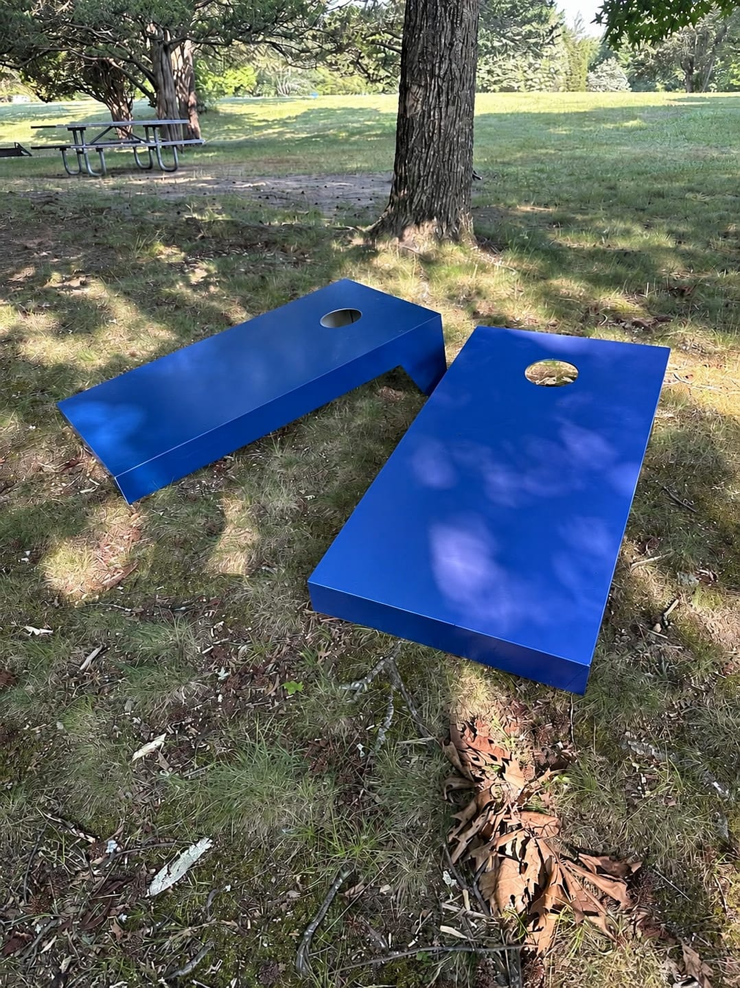 Customer photo review of Weatherproof Cornhole - Lake Placid Blue