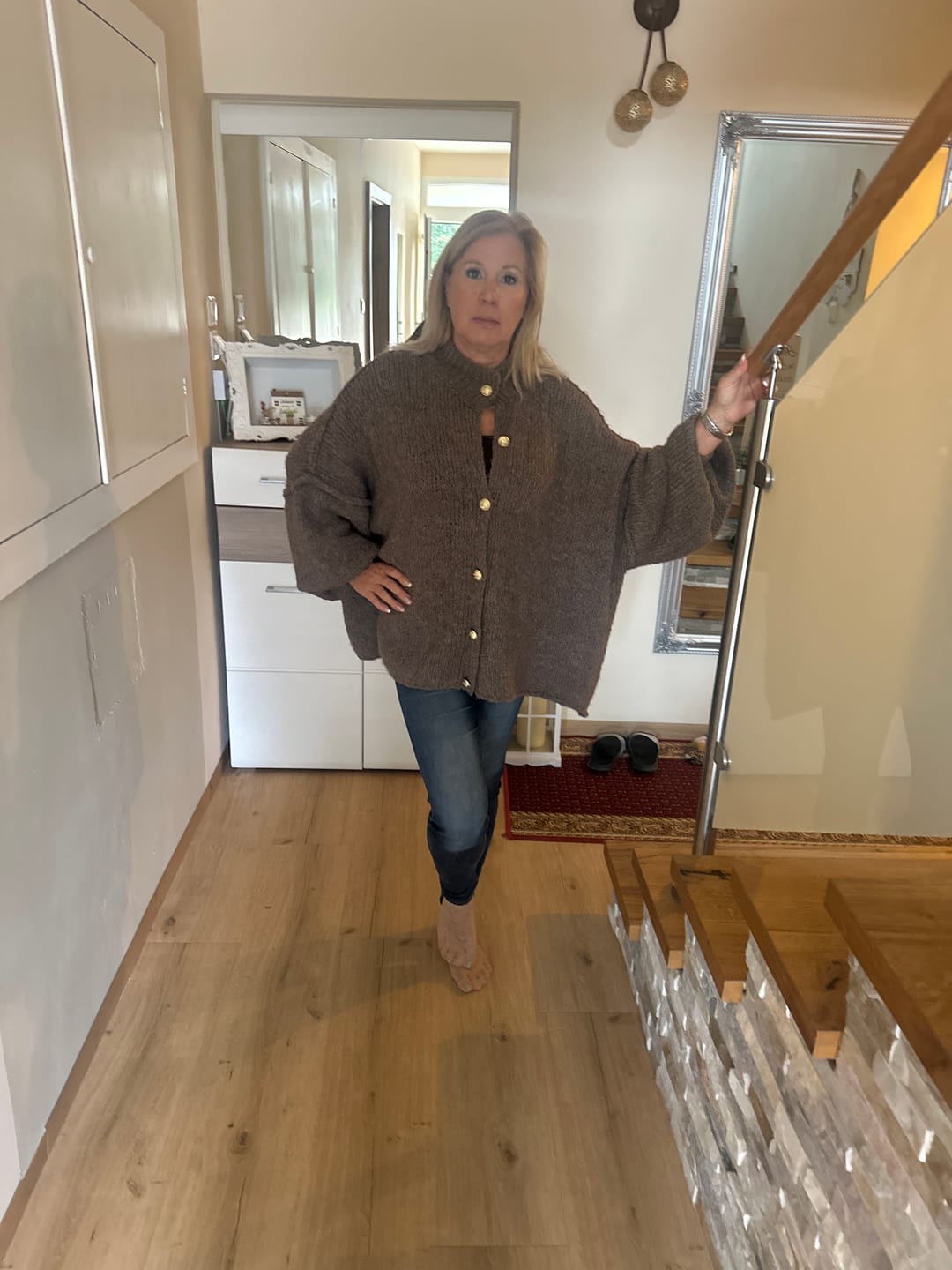 Customer photo review of Oversized Cardigan "CozyGlam"