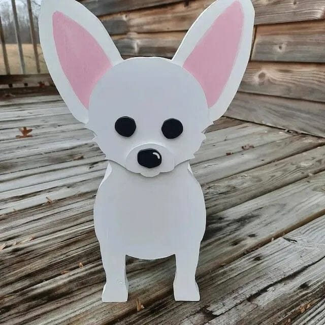 Customer photo review of Dog Planter - Chihuahua