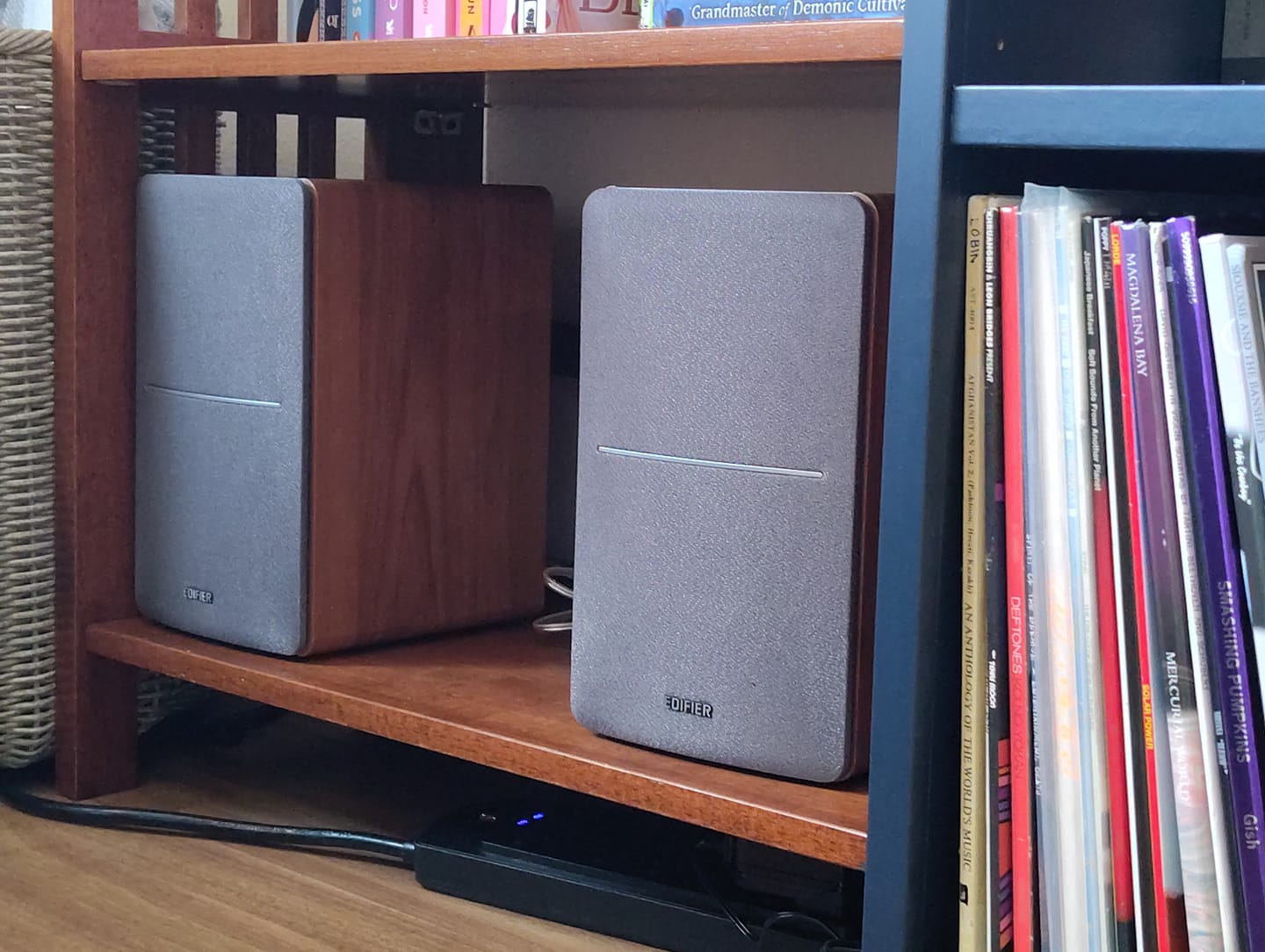 Customer photo review of R1280T Powered Bookshelf Speakers (Certified Refurbished)