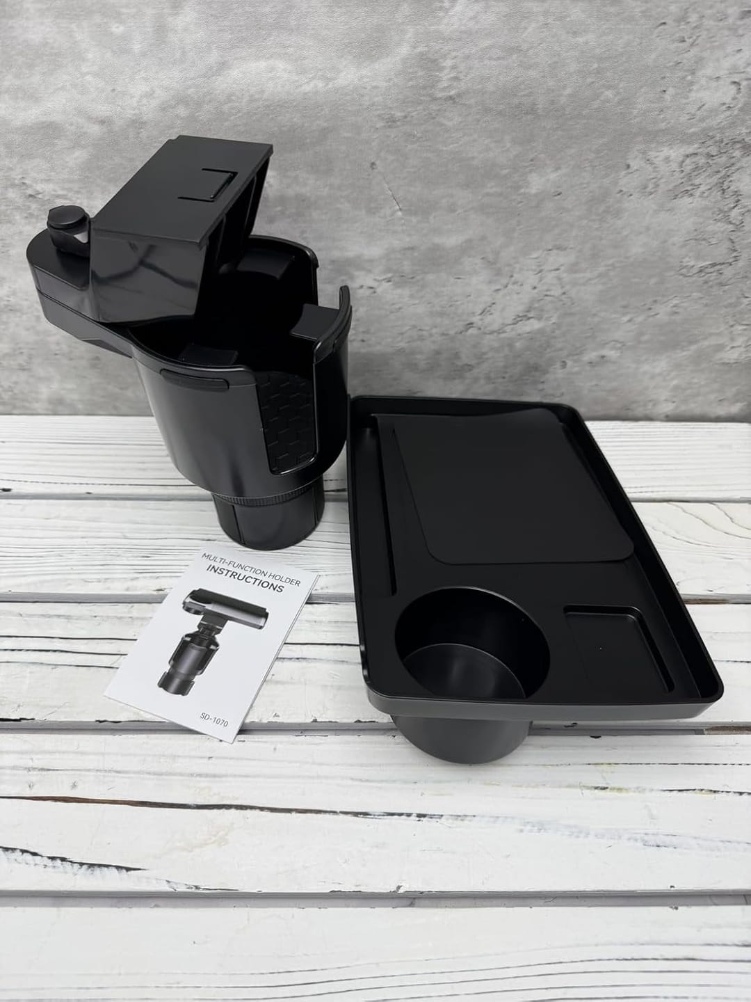 Customer photo review of BOLTHUT™ Folding Backseat Tray Table — Cup & Phone Holder