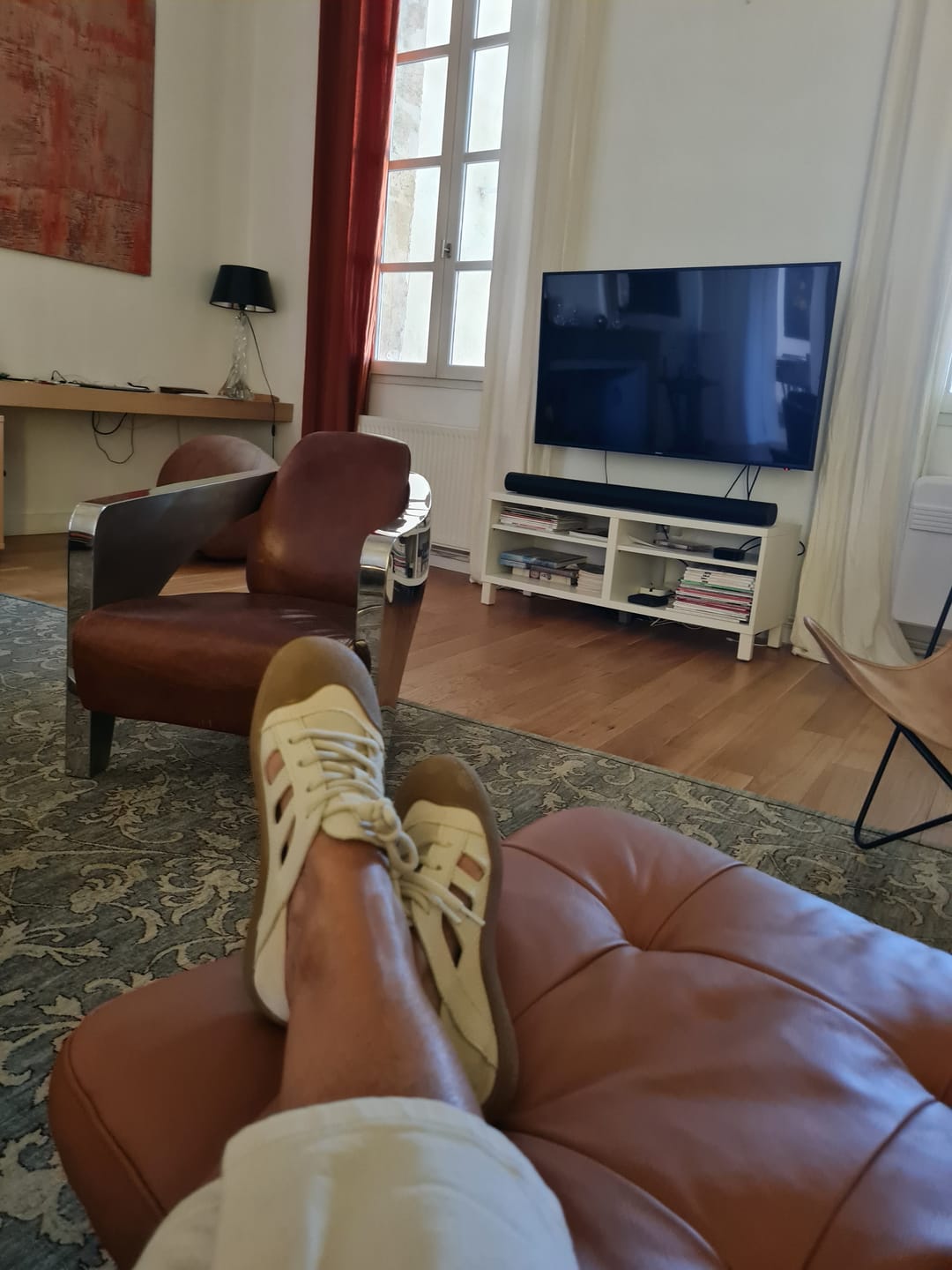 Customer photo review of Women Summer Genuine Leather Openwork Slip-On Flats