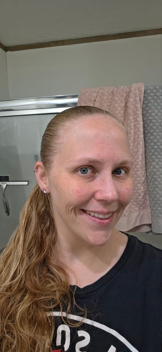 Customer photo review of Petite Faux Diamond Studs Hypoallergenic Earrings for Sensitive Ears with Plastic Posts