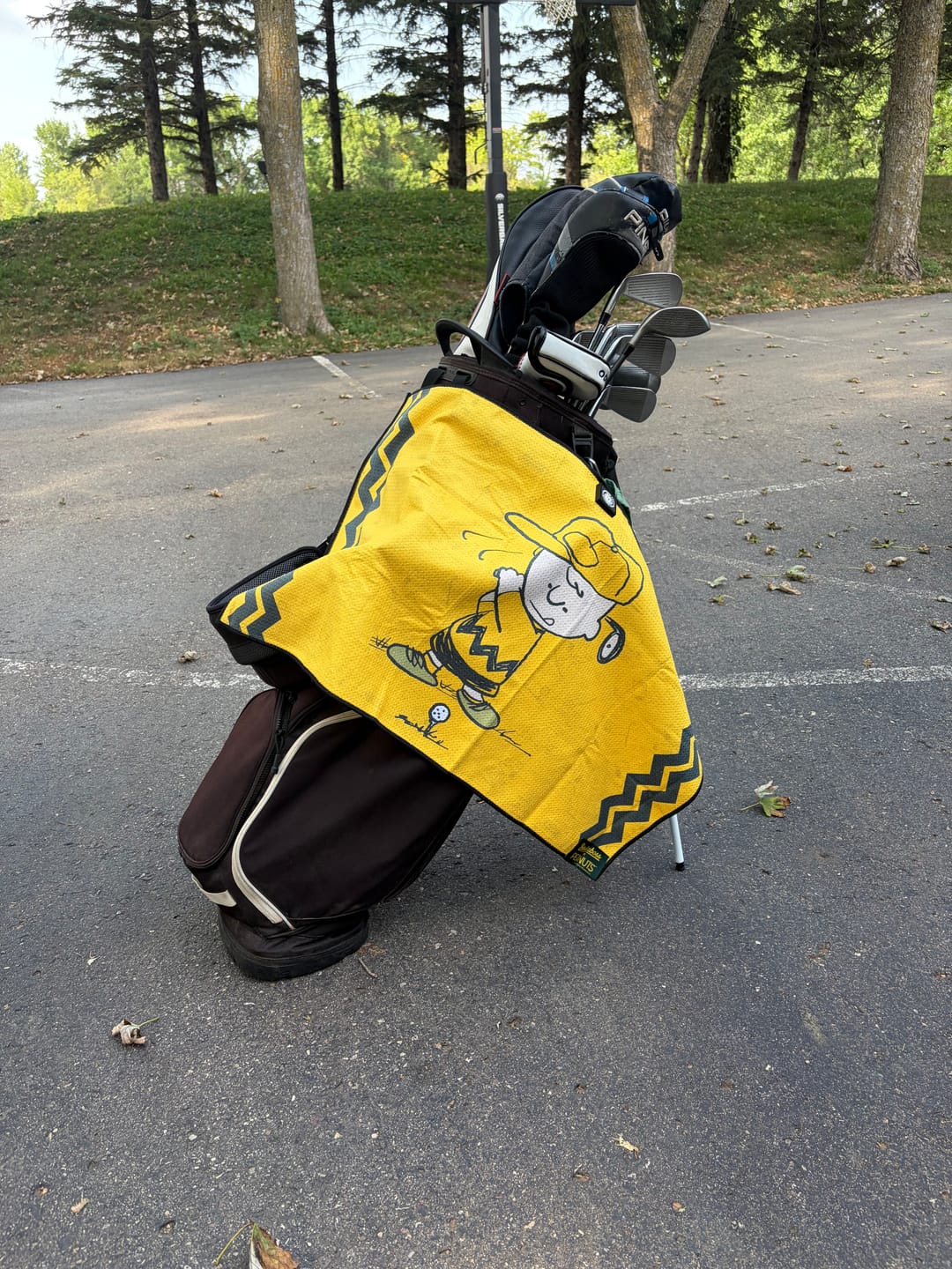 Customer photo review of Peanuts Charlie Brown - Magnetic Golf Towel
