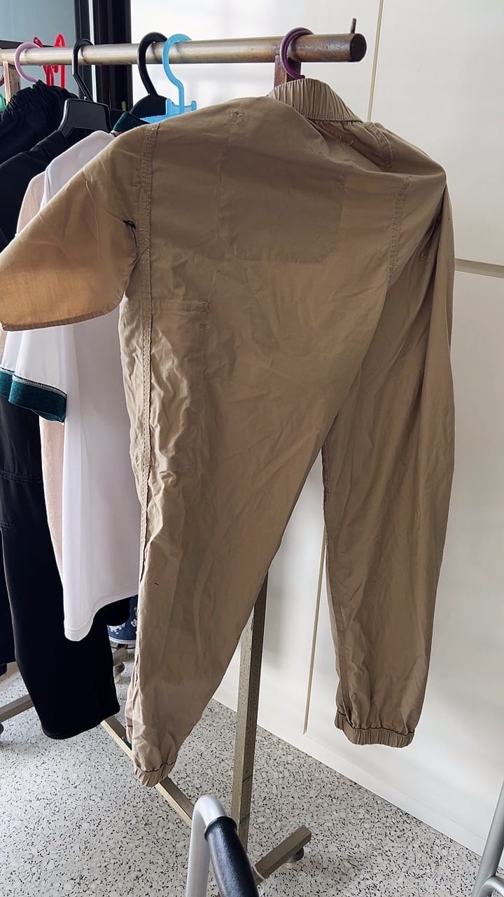 Customer photo review of Straight Cut Utility Cargo Pants