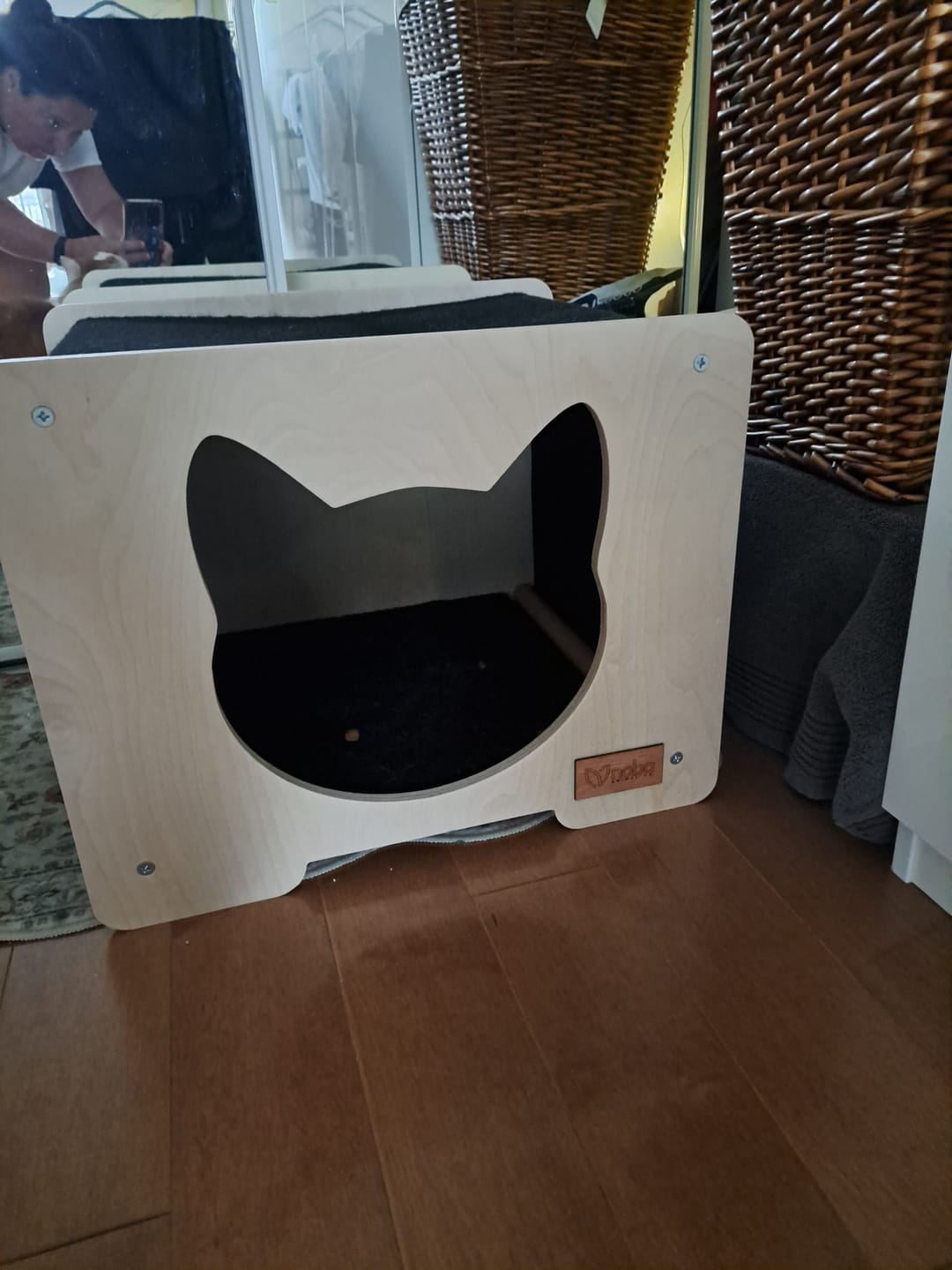 Customer photo review of The Hut Scratchable Cat Hideout