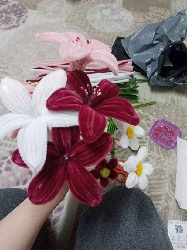 Customer photo review of Şönil Çiçek Yapım Kiti