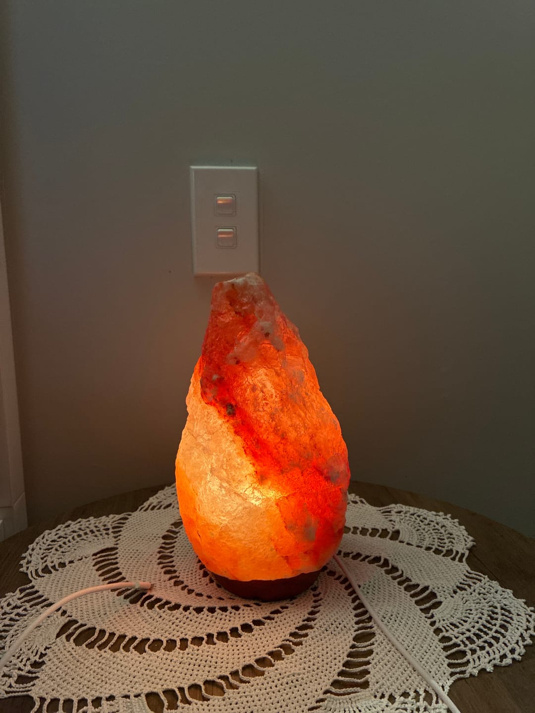 Customer photo review of Salt Lamp Bulb 12W-12V Low Voltage
