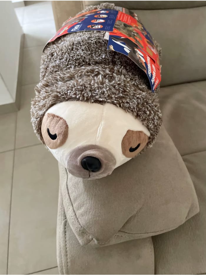 Customer photo review of The Littermate — Heartbeat & Warmth Puppy Sleep Toy