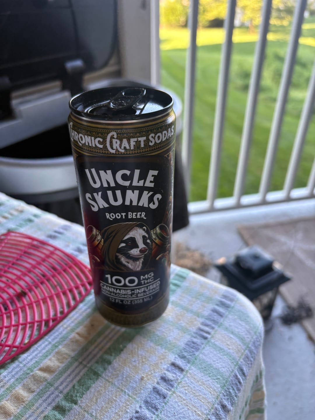 Customer photo review of Root Beer | 100 mg | 12oz Chronic Craft Soda