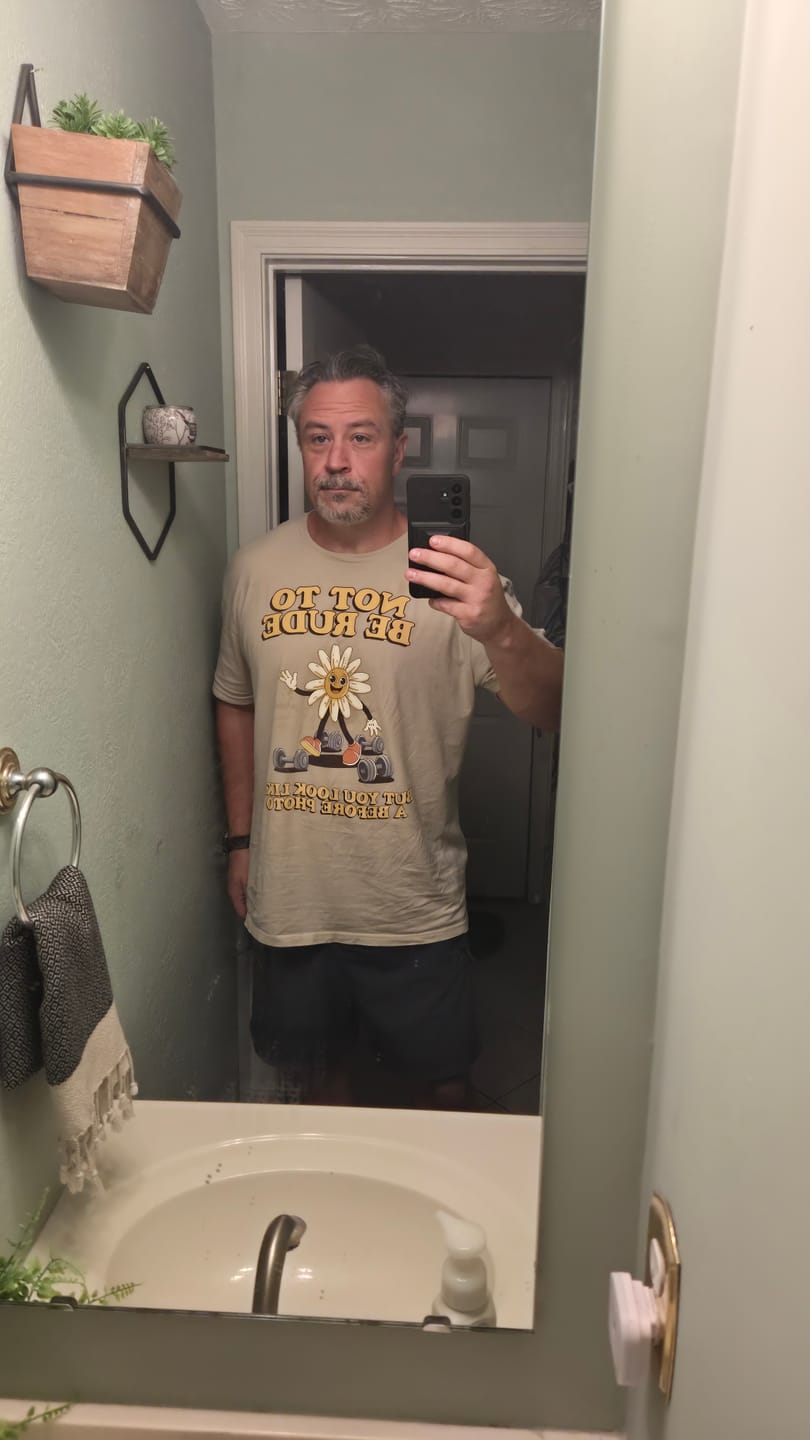 Customer photo review of Not to Be Rude T-Shirt
