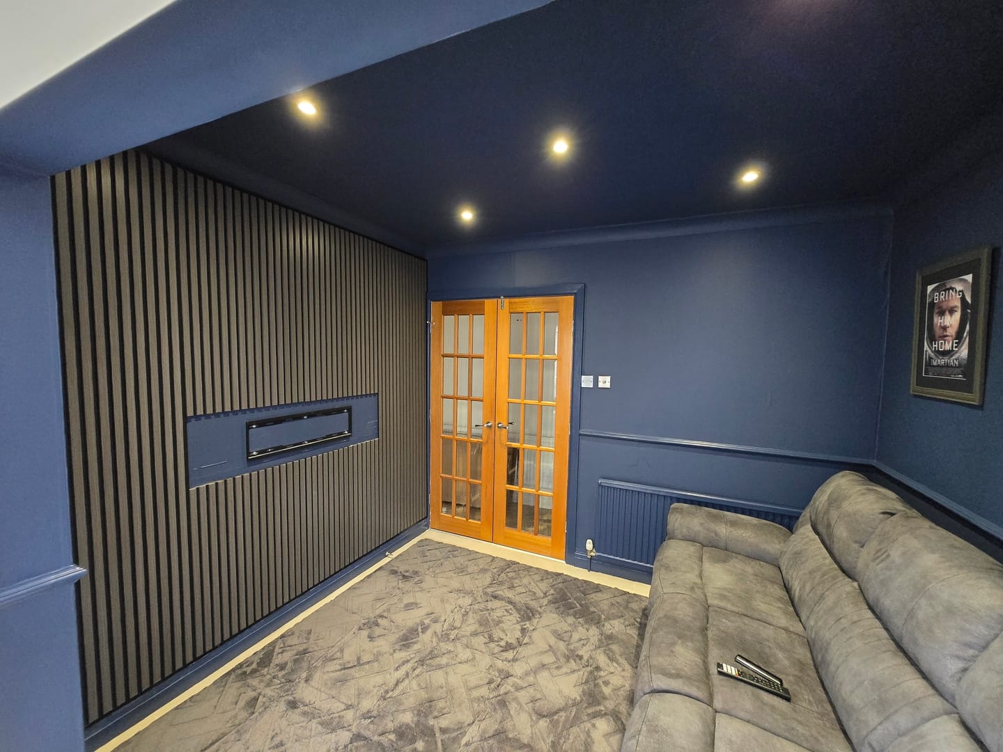 Customer photo review of Premium Acoustic Wall Panels - Dark Grey