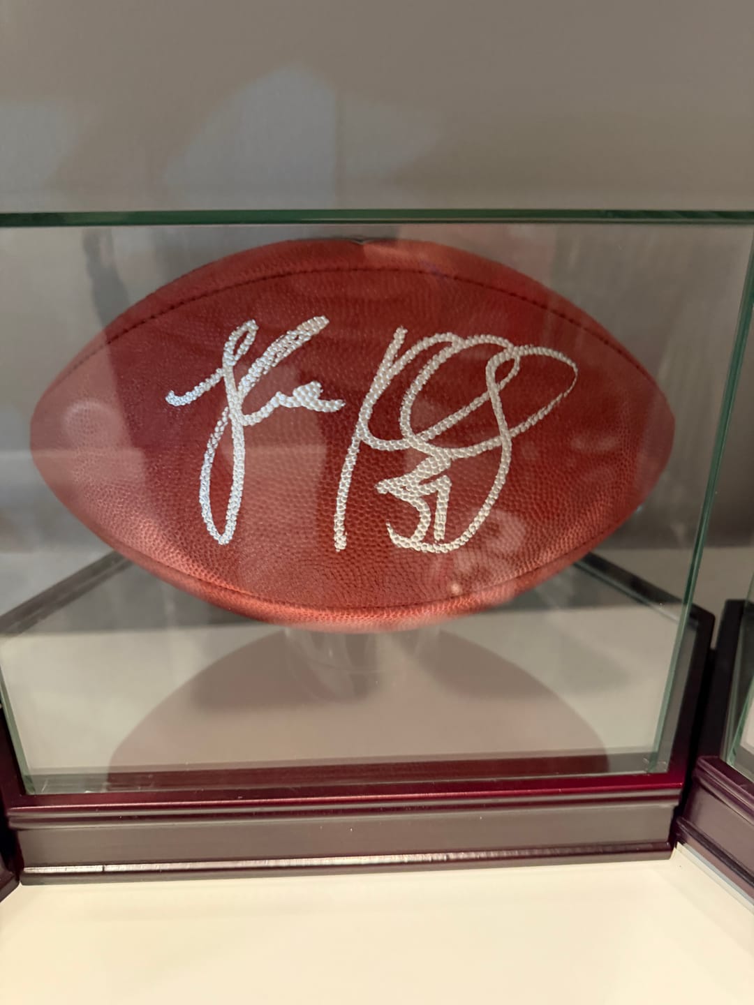 Customer photo review of Luke Kuechly Autograph Signing