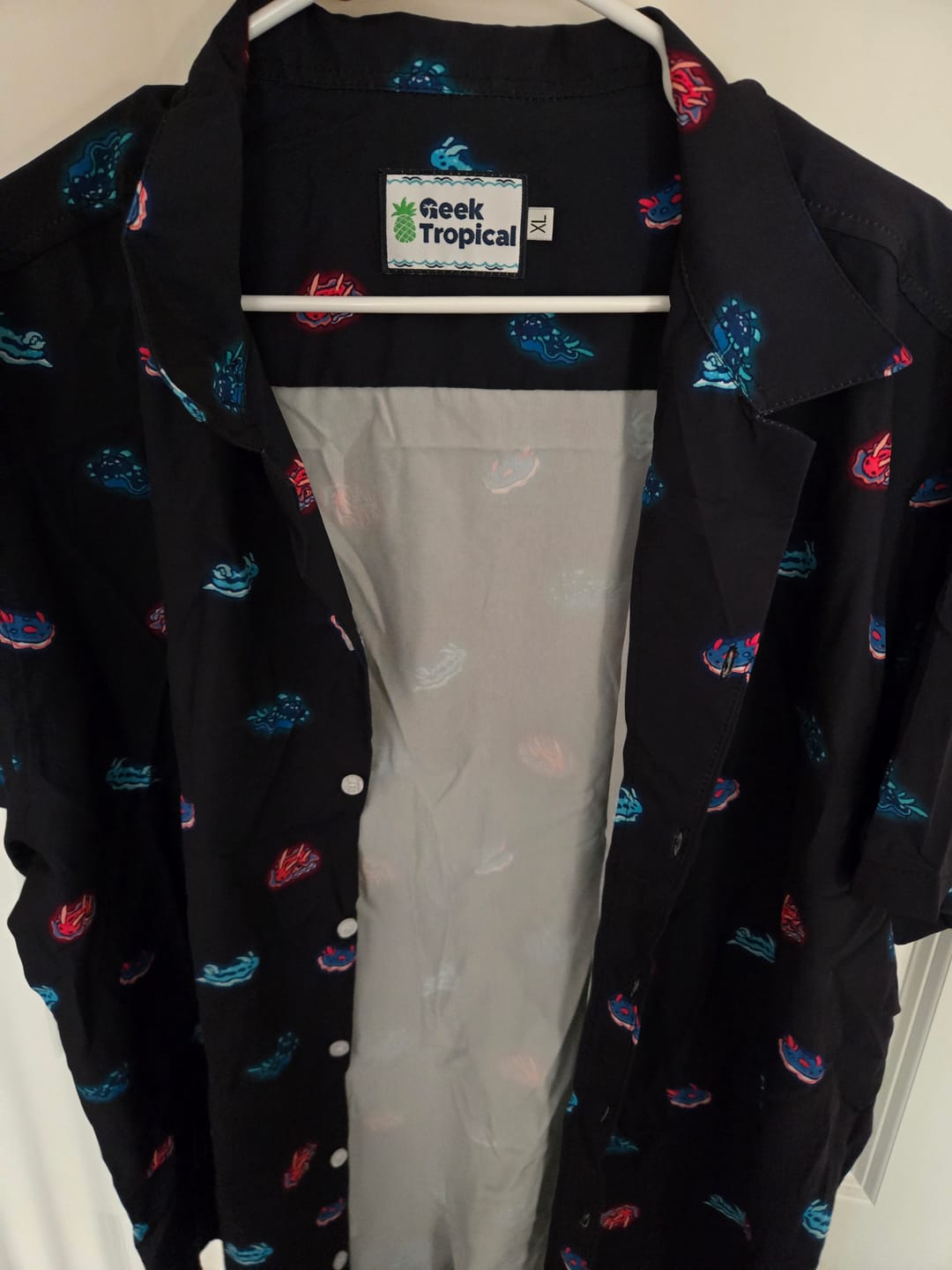 Customer photo review of Cute Sea Slugs Button Up Shirt