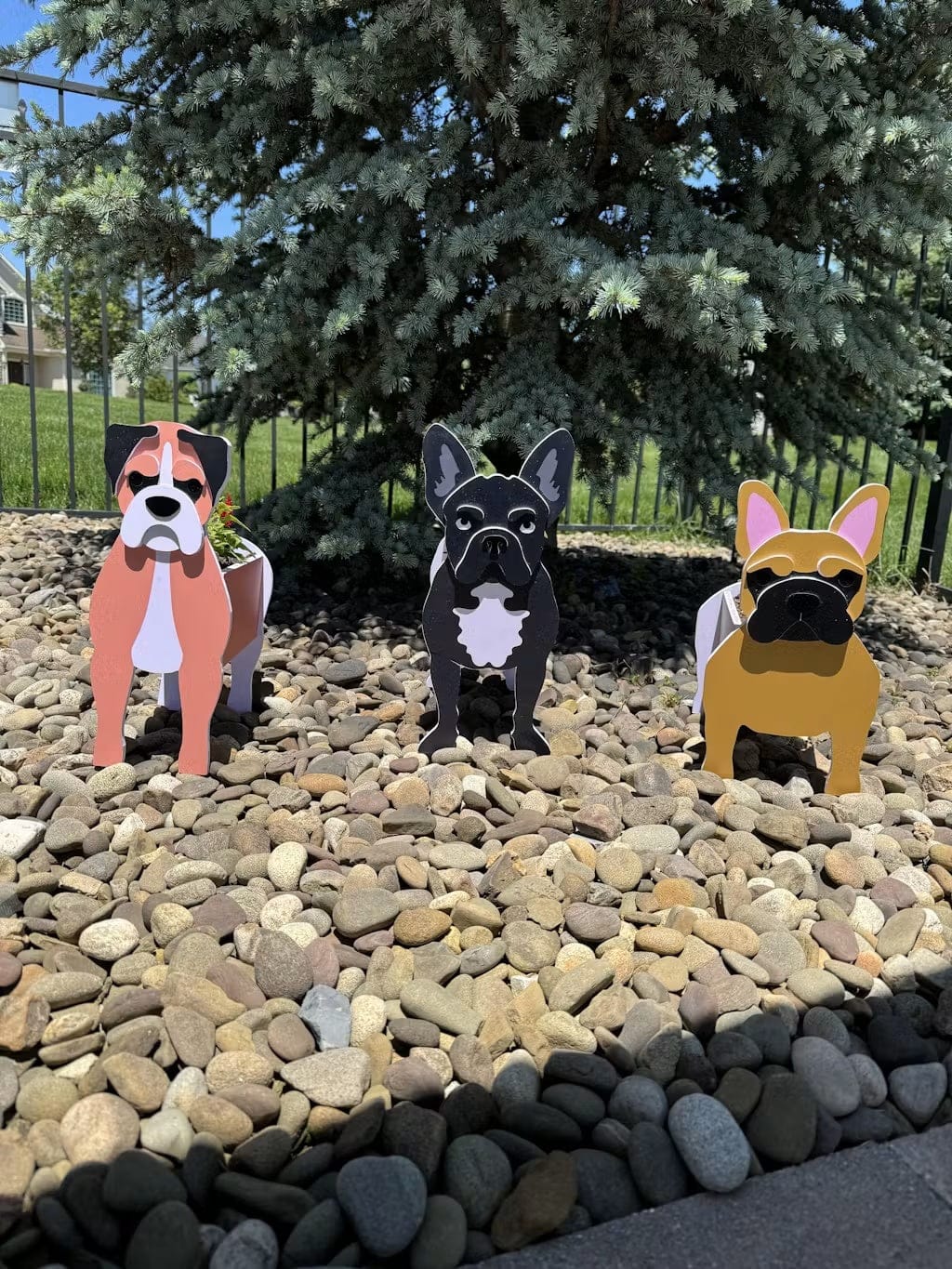 Customer photo review of Dog Planter - French Bulldog