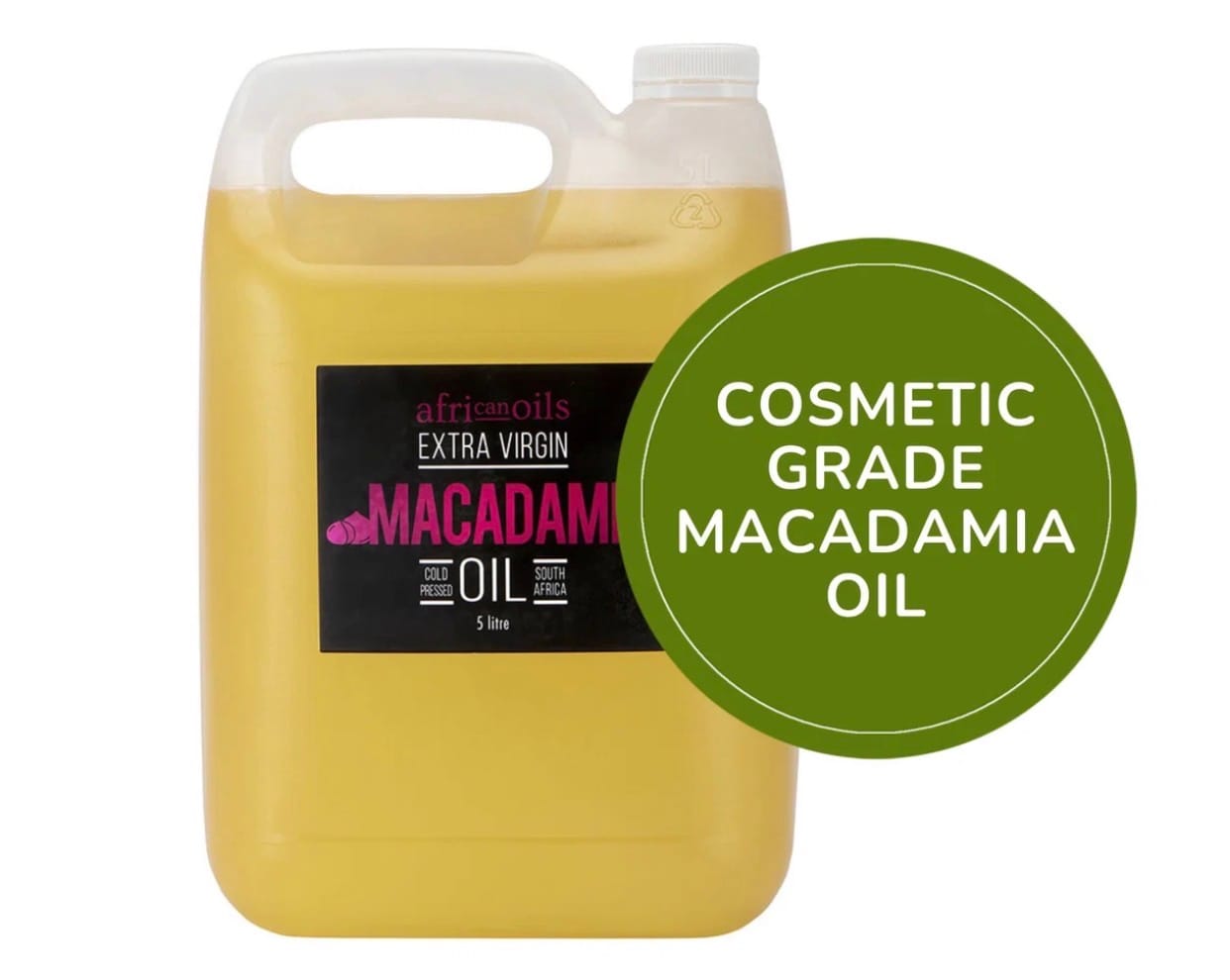Customer photo review of 5L Cosmetic Grade Macadamia Oil