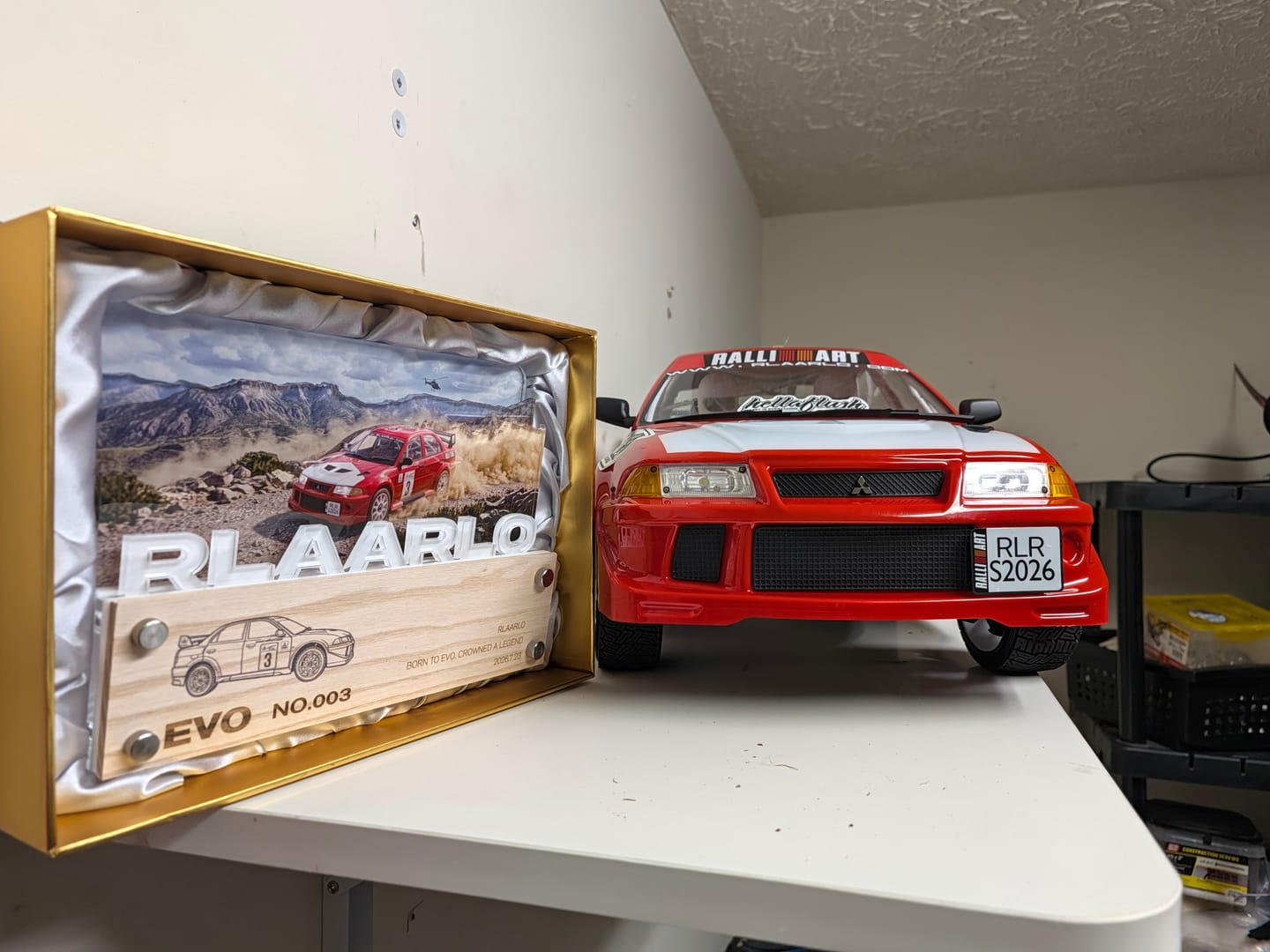 Customer photo review of Mitsubishi EVO 6.5 TME Licensed 1/7 Brushless RTR RC Rally Car | SLEVO-07