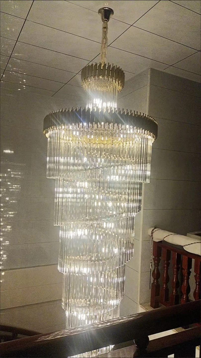 Customer photo review of Beth Extra Large Crystal Chandelier
