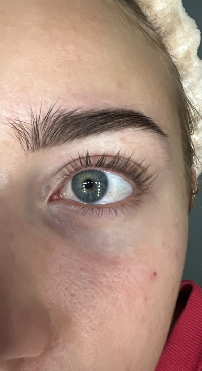 Customer photo review of LASHCOCA!NE & BROWCOCA!NE