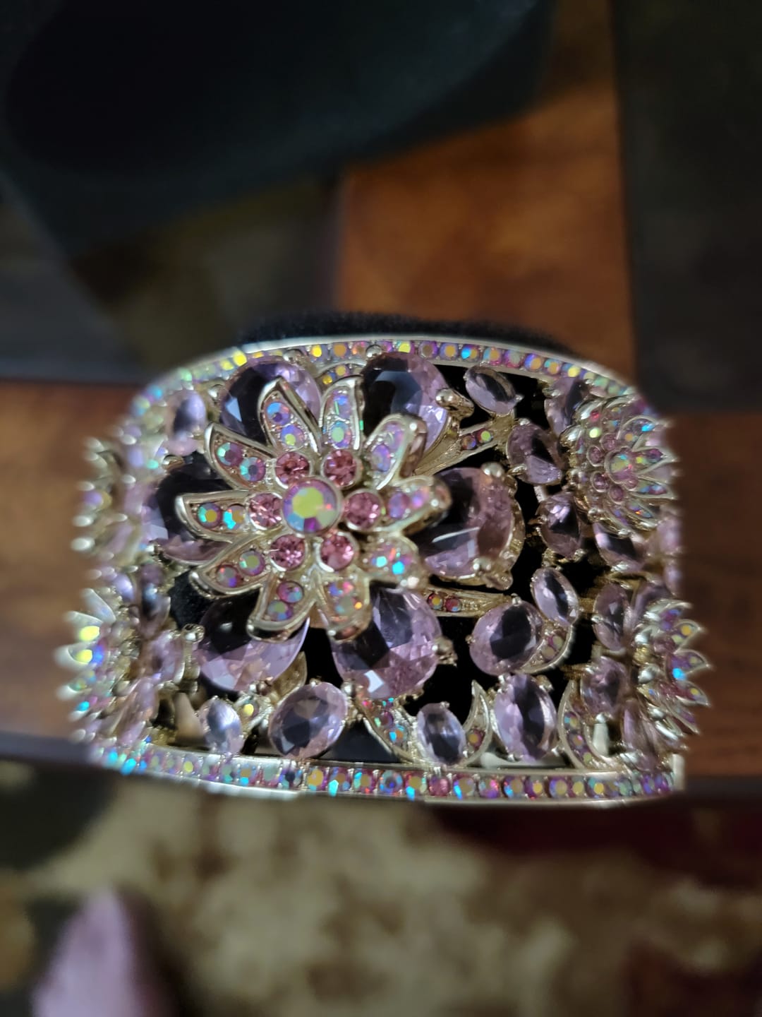 Customer photo review of HEIDI DAUS® "Anemone Garden" Floral Cuff Bracelet