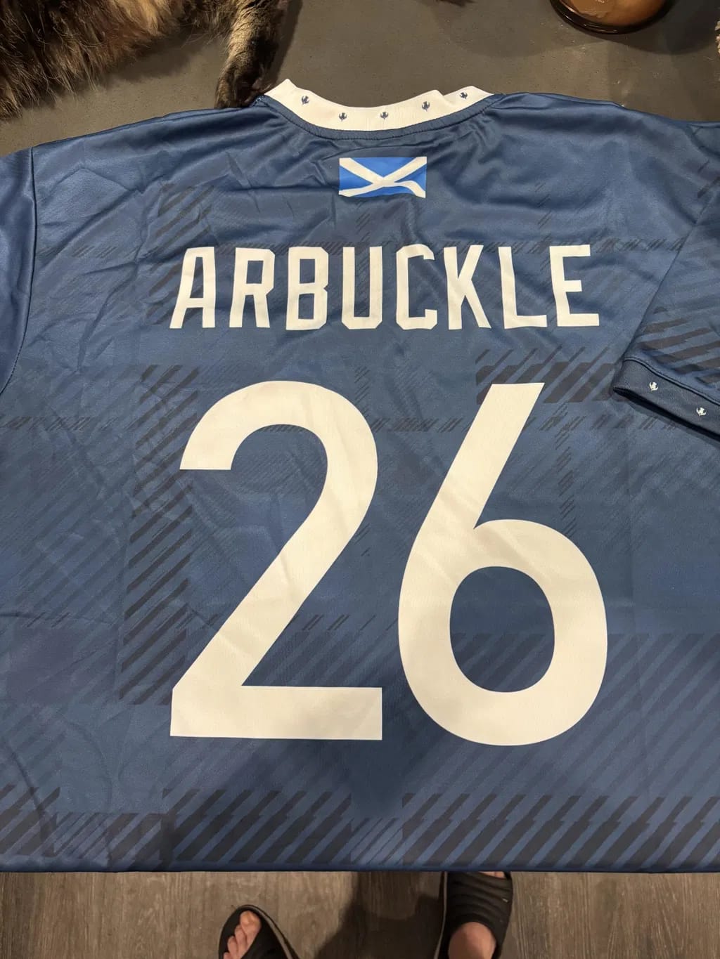 Customer photo review of Scotland Heritage Custom Football Jersey