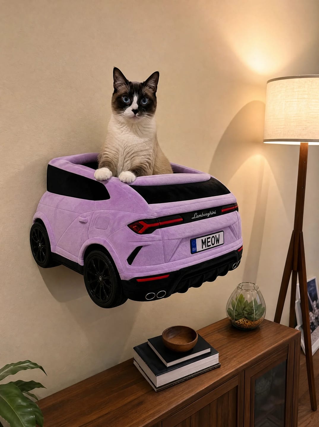 Customer photo review of DriftPaws™ Luxury Car Beds for Cats