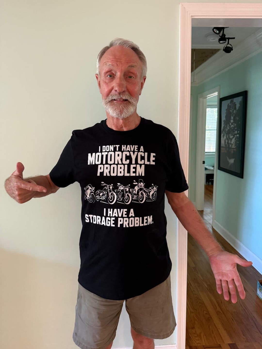 Customer photo review of Storage Problem T-Shirt
