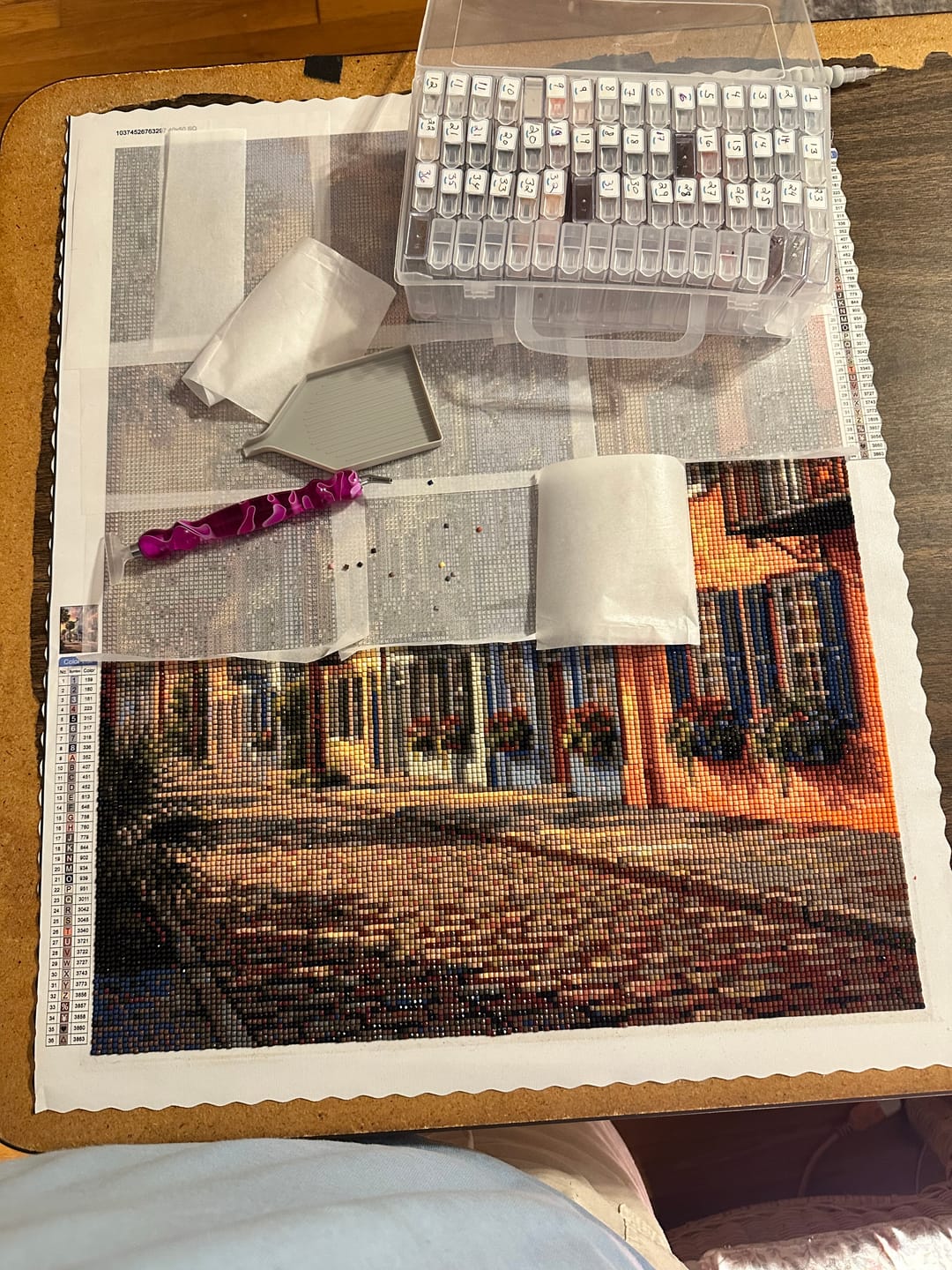 Customer photo review of Charleston Rainbow Row (Diamond Painting)