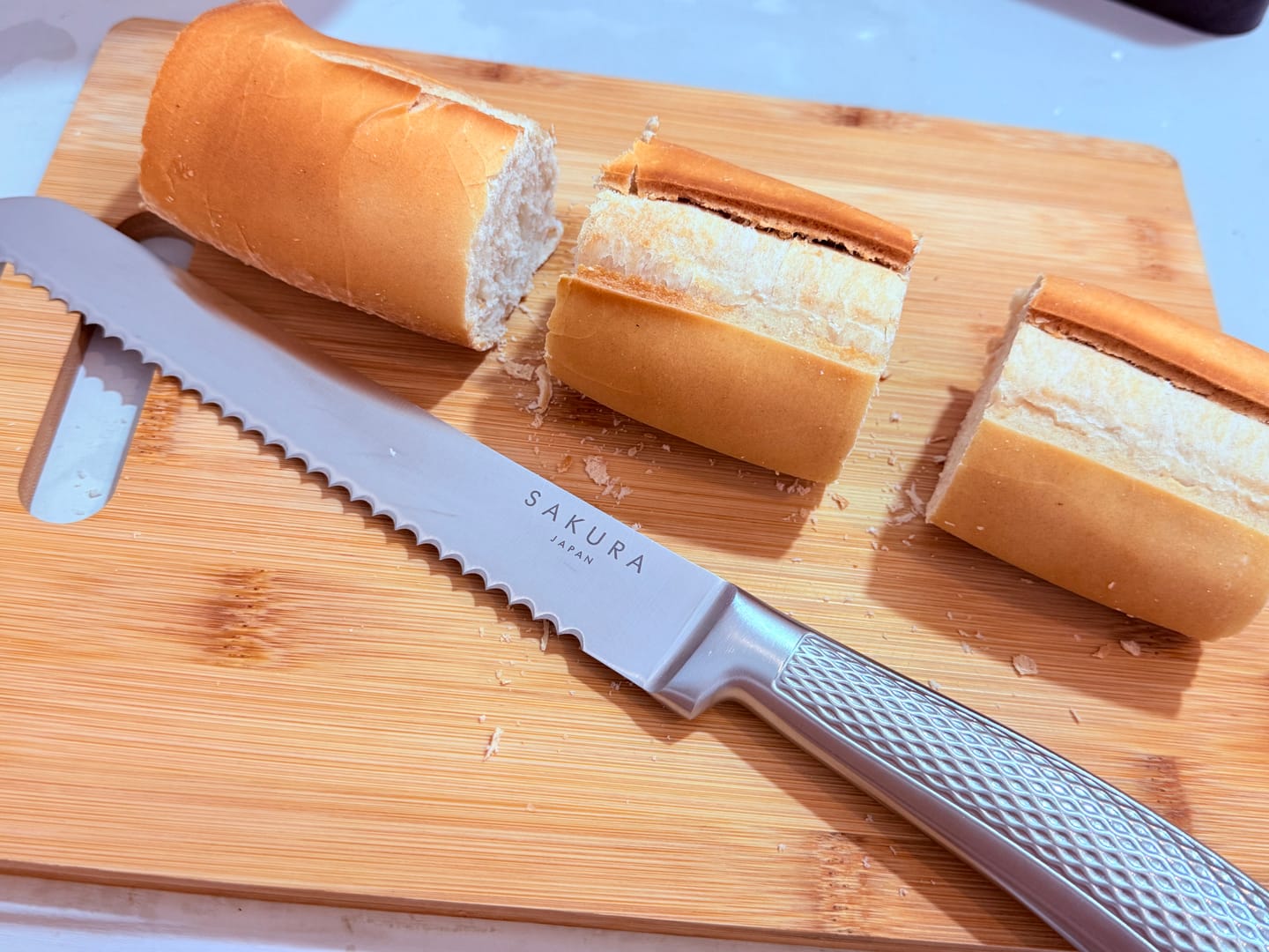 Customer photo review of Taco de Cuchillos Sakura De Acero Inoxidable