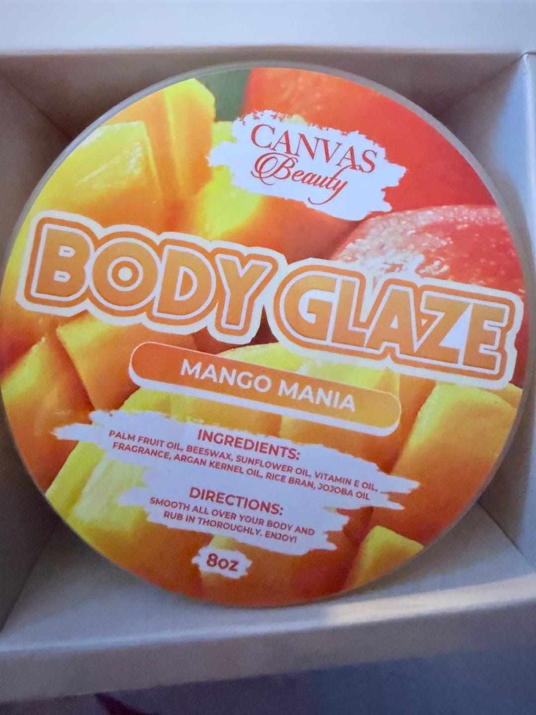 Customer photo review of (NEW) BODY GLAZE: MANGO MANIA