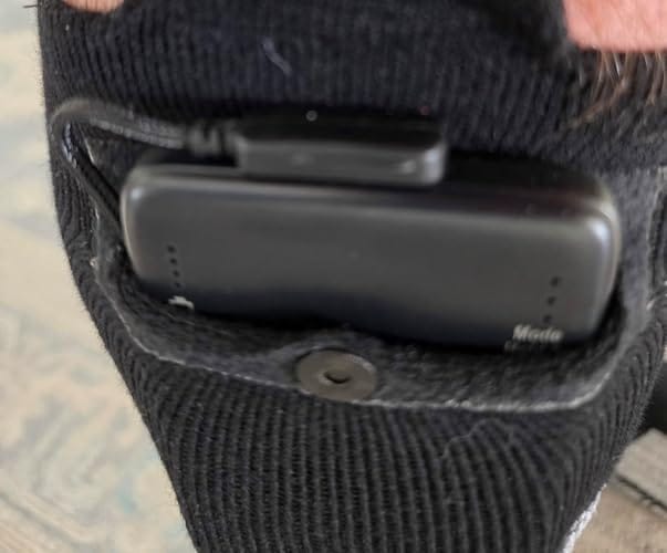 Customer photo review of Black App-Controlled Heated Socks with 5000mAh Batteries