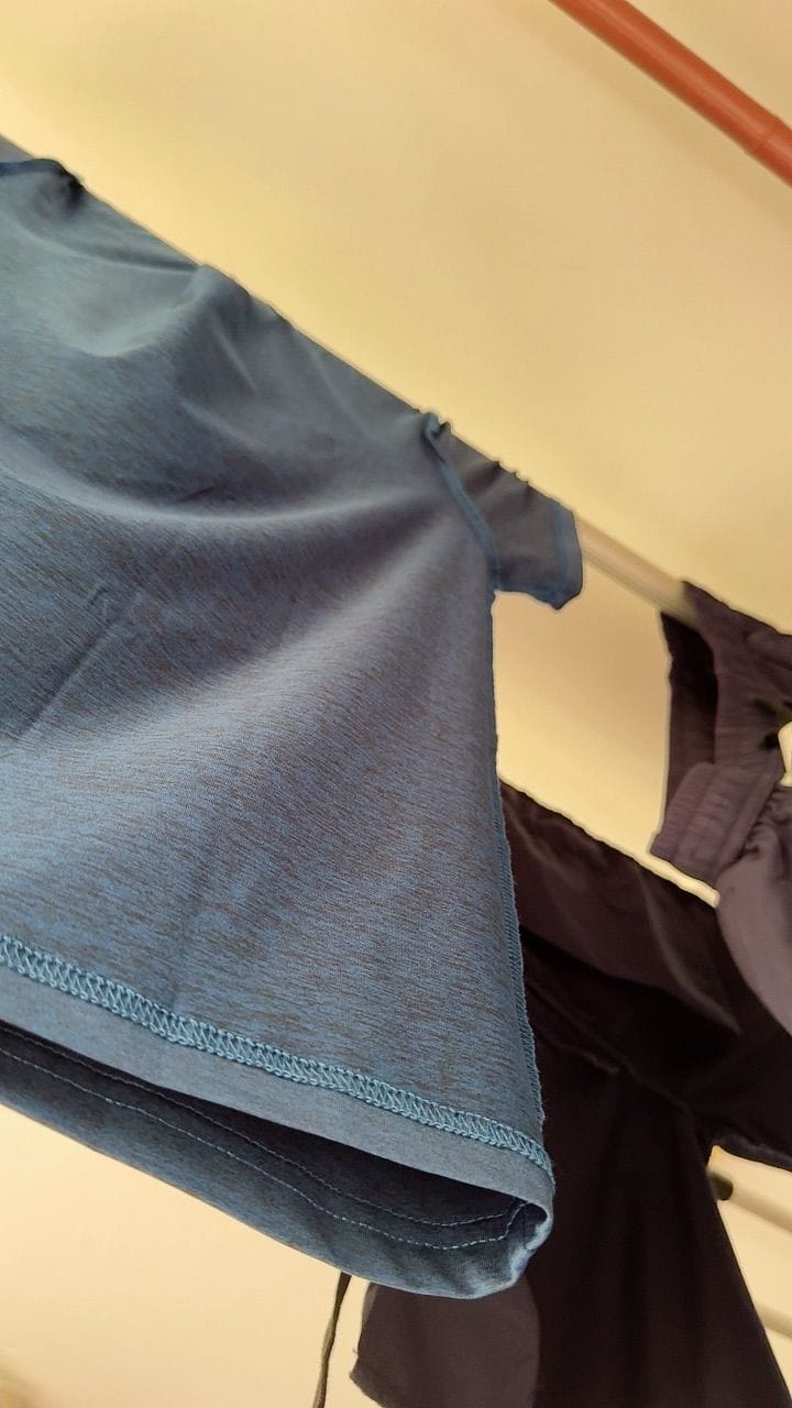 Customer photo review of Dri-Fit Heather Crew Neck Short Sleeve T-Shirt