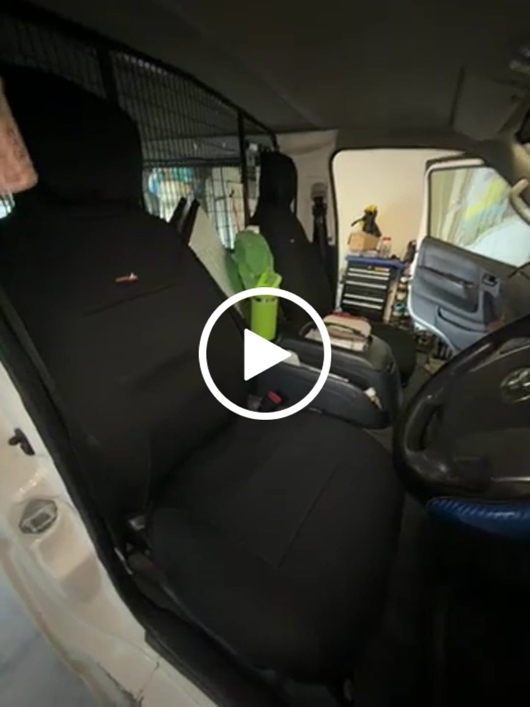Customer video review of Sharkskin Neoprene Universal Front Seat Covers - Black