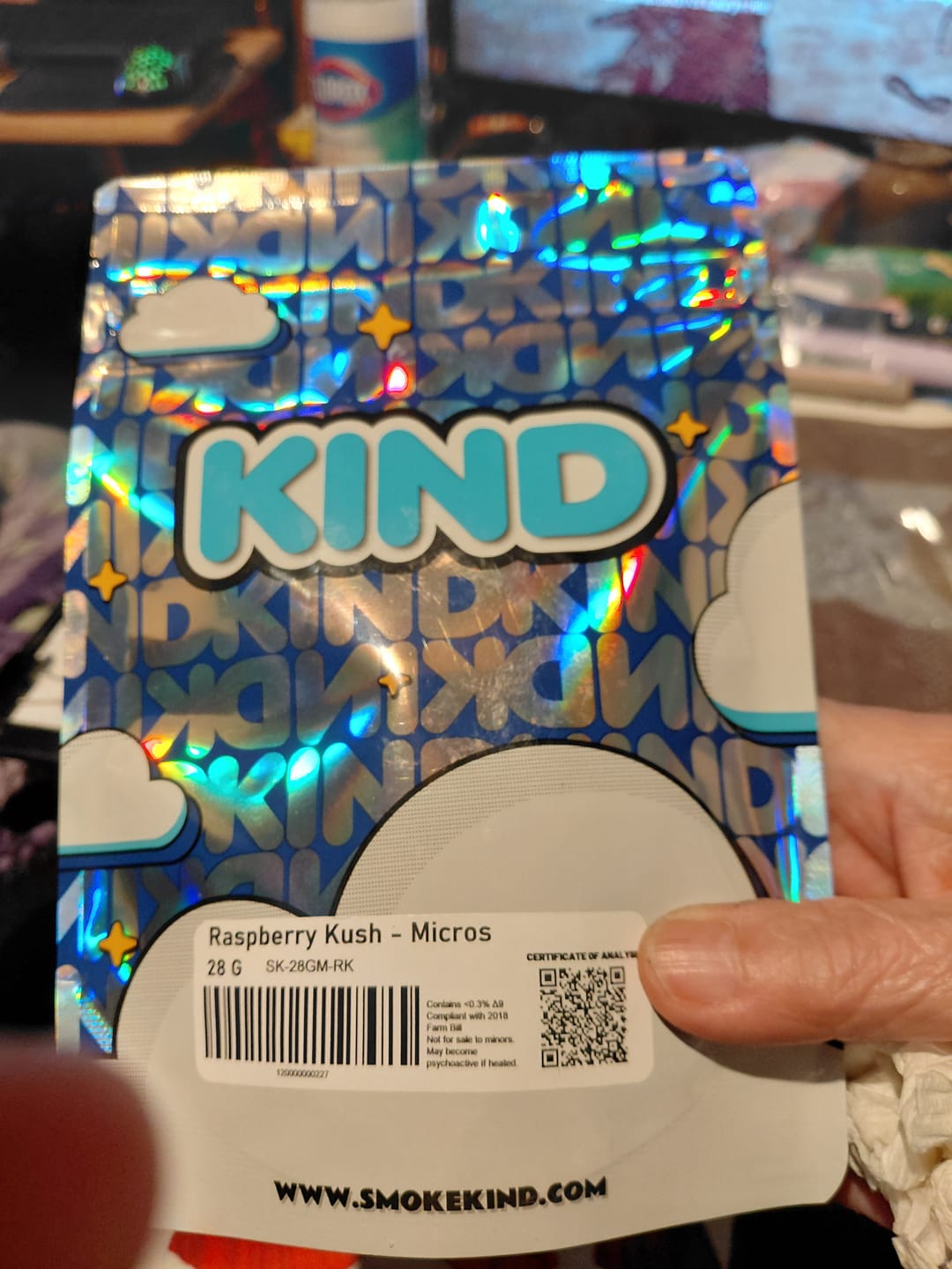 Customer photo review of Raspberry Kush MICROS - 28 Grams - Indica