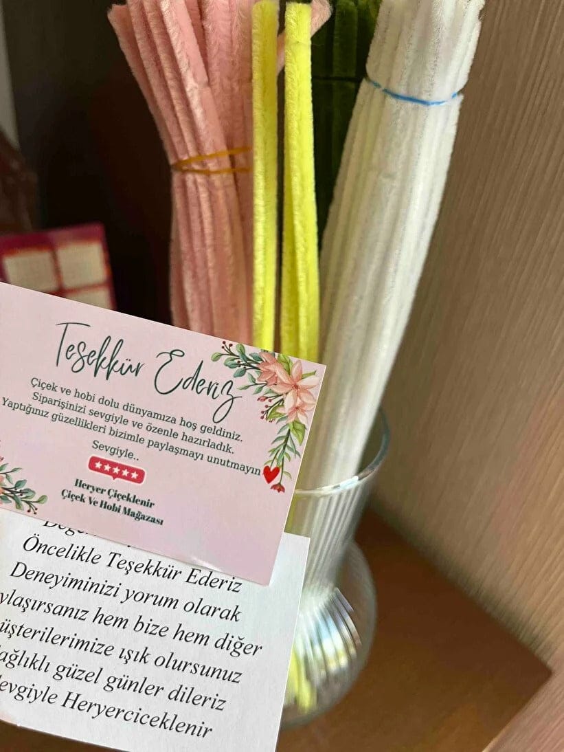 Customer photo review of Şönil Çiçek Yapım Kiti